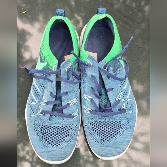 Nike Other - Nike Kids Blue and Green Shoes